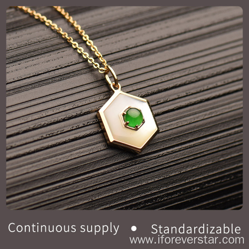 Natural jade stone pendant